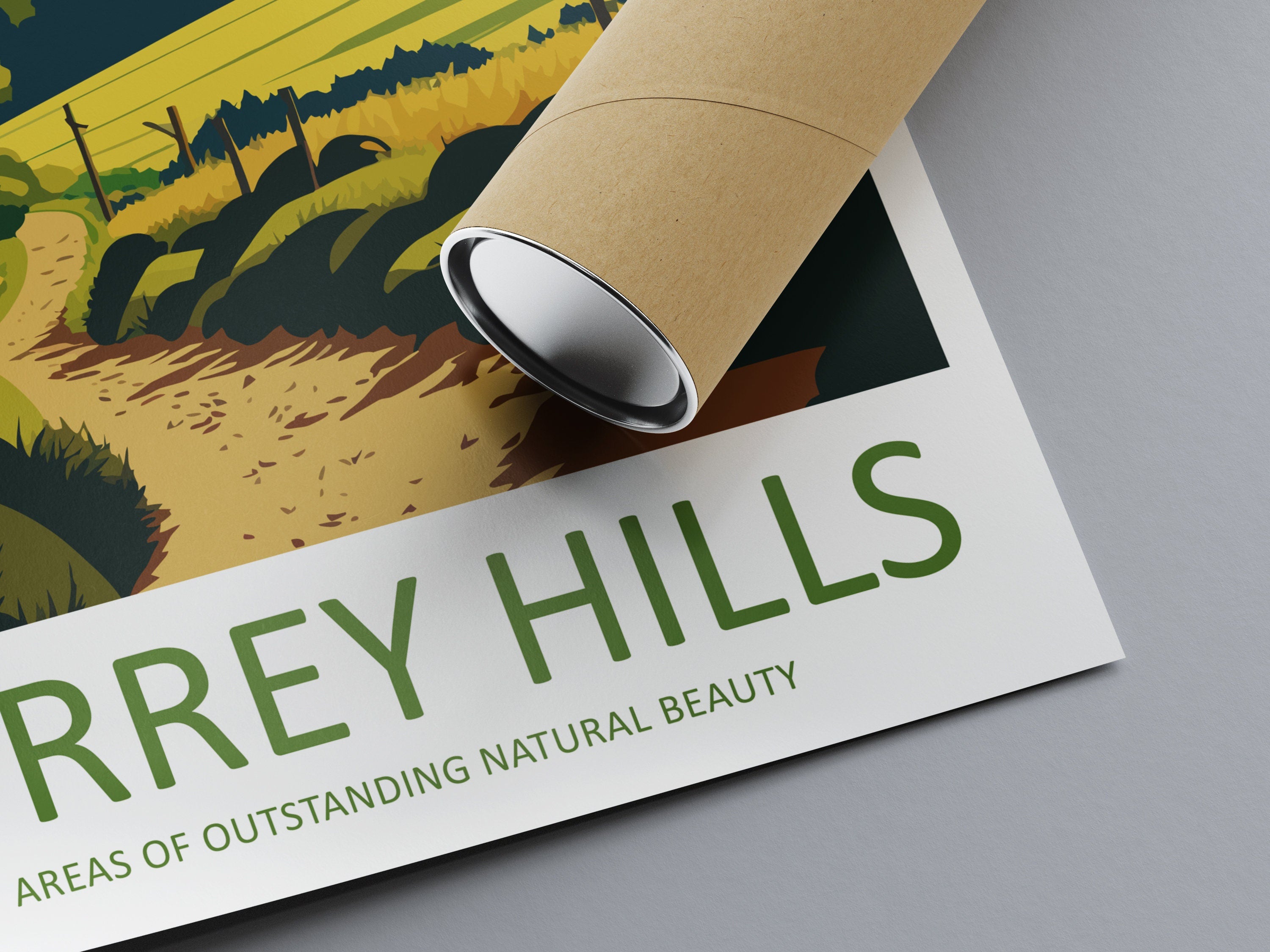 Surrey Hills Travel Print