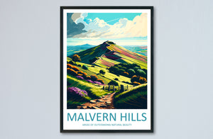 Malvern Hills Travel Print