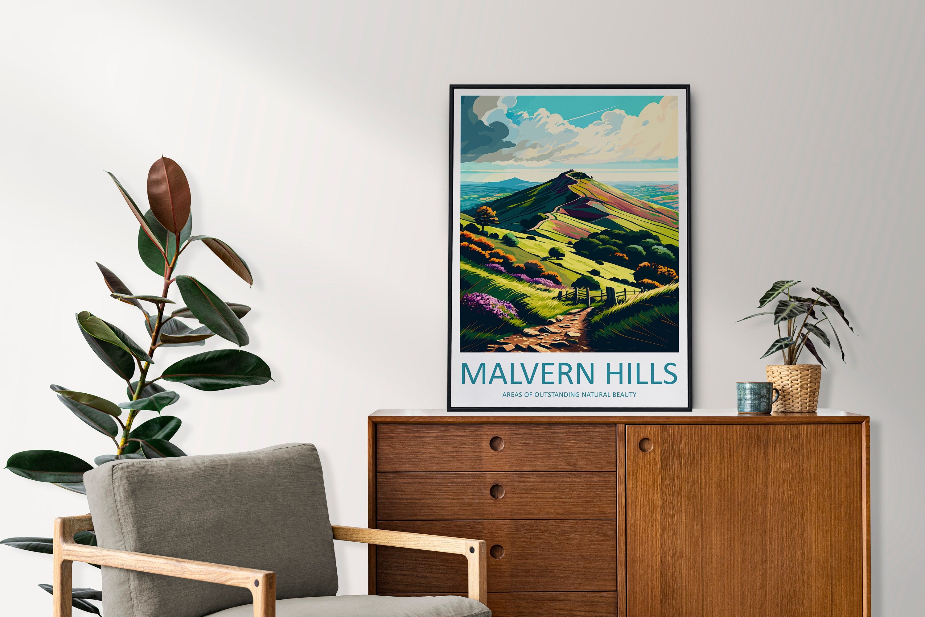 Malvern Hills Travel Print