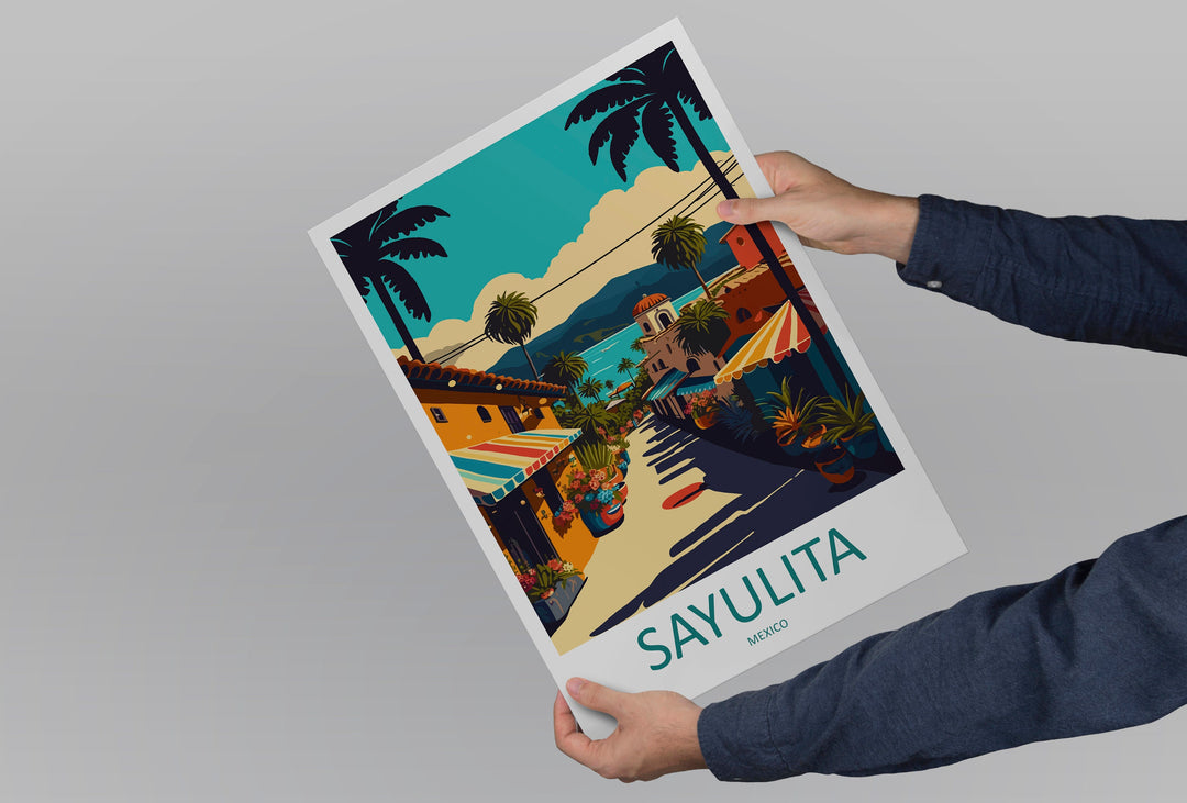 Sayulita Travel Print Wall Art Sayulita Wall Hanging Home Decoration Sayulita Gift Art Lovers Wall Art Print Art Sayulita Mexico Wall Poster