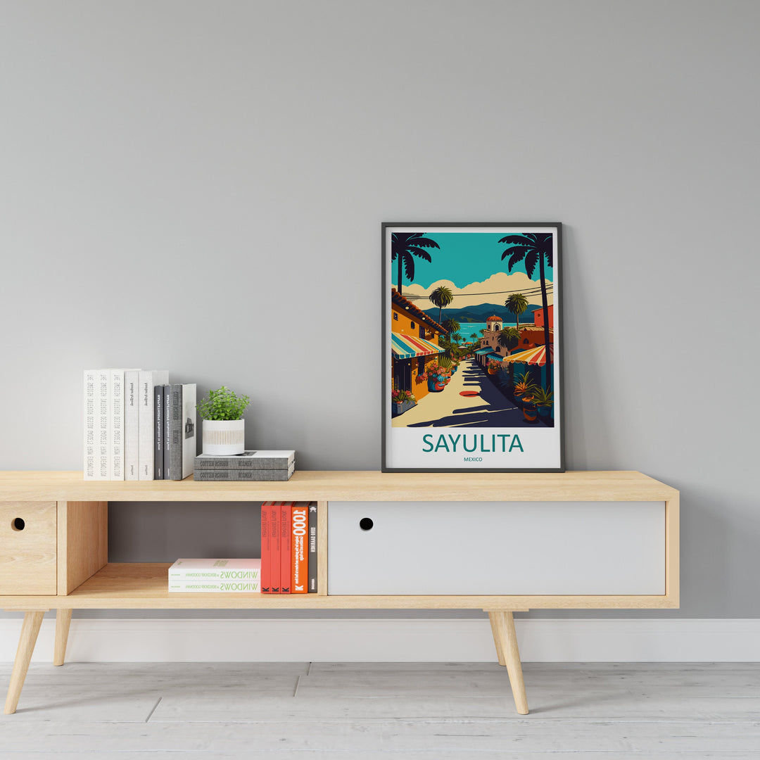 Sayulita Travel Print Wall Art Sayulita Wall Hanging Home Decoration Sayulita Gift Art Lovers Wall Art Print Art Sayulita Mexico Wall Poster