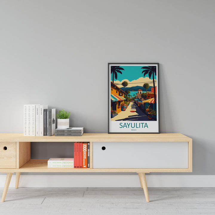 Sayulita Travel Print Wall Art Sayulita Wall Hanging Home Decoration Sayulita Gift Art Lovers Wall Art Print Art Sayulita Mexico Wall Poster
