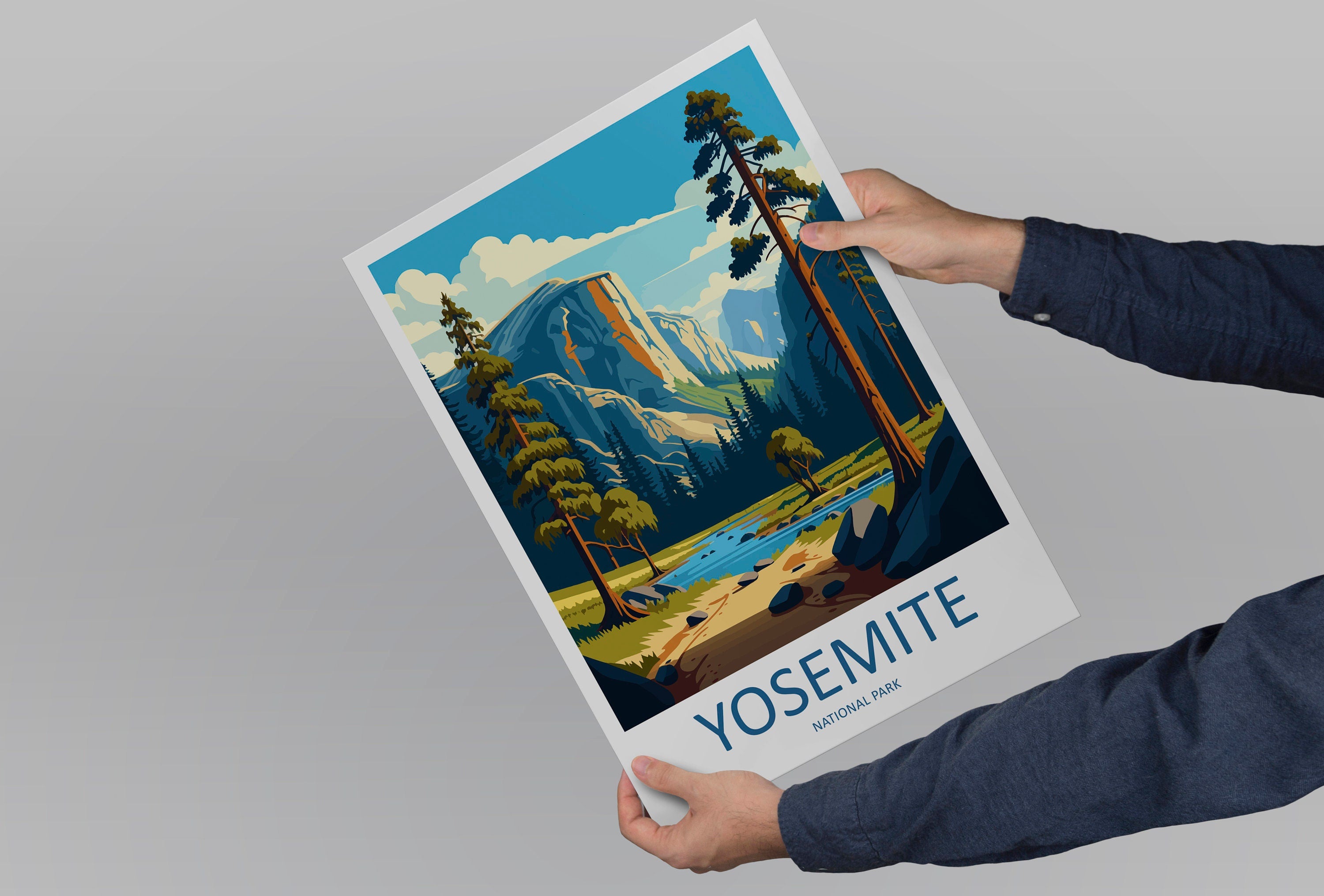 Yosemite Travel Print