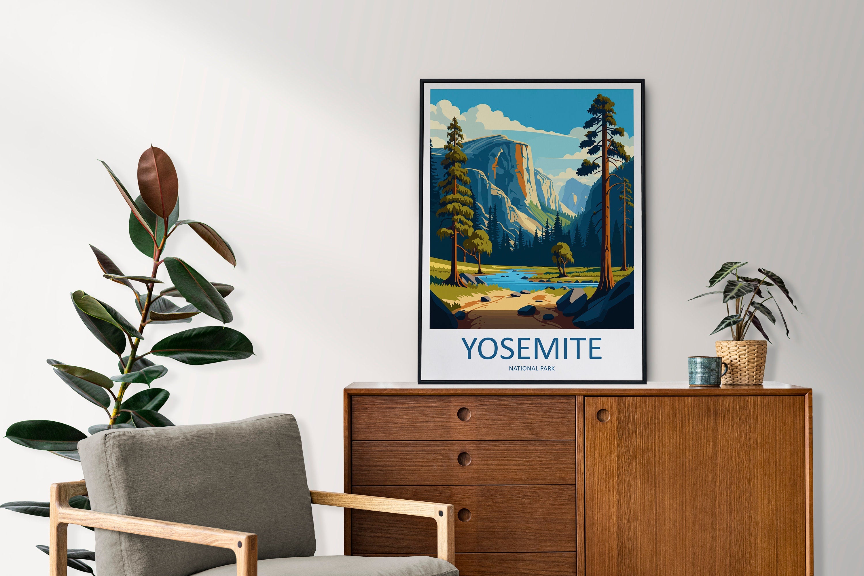 Yosemite Travel Print