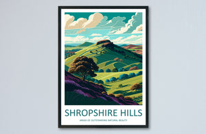 Shropshire Hills Travel Print