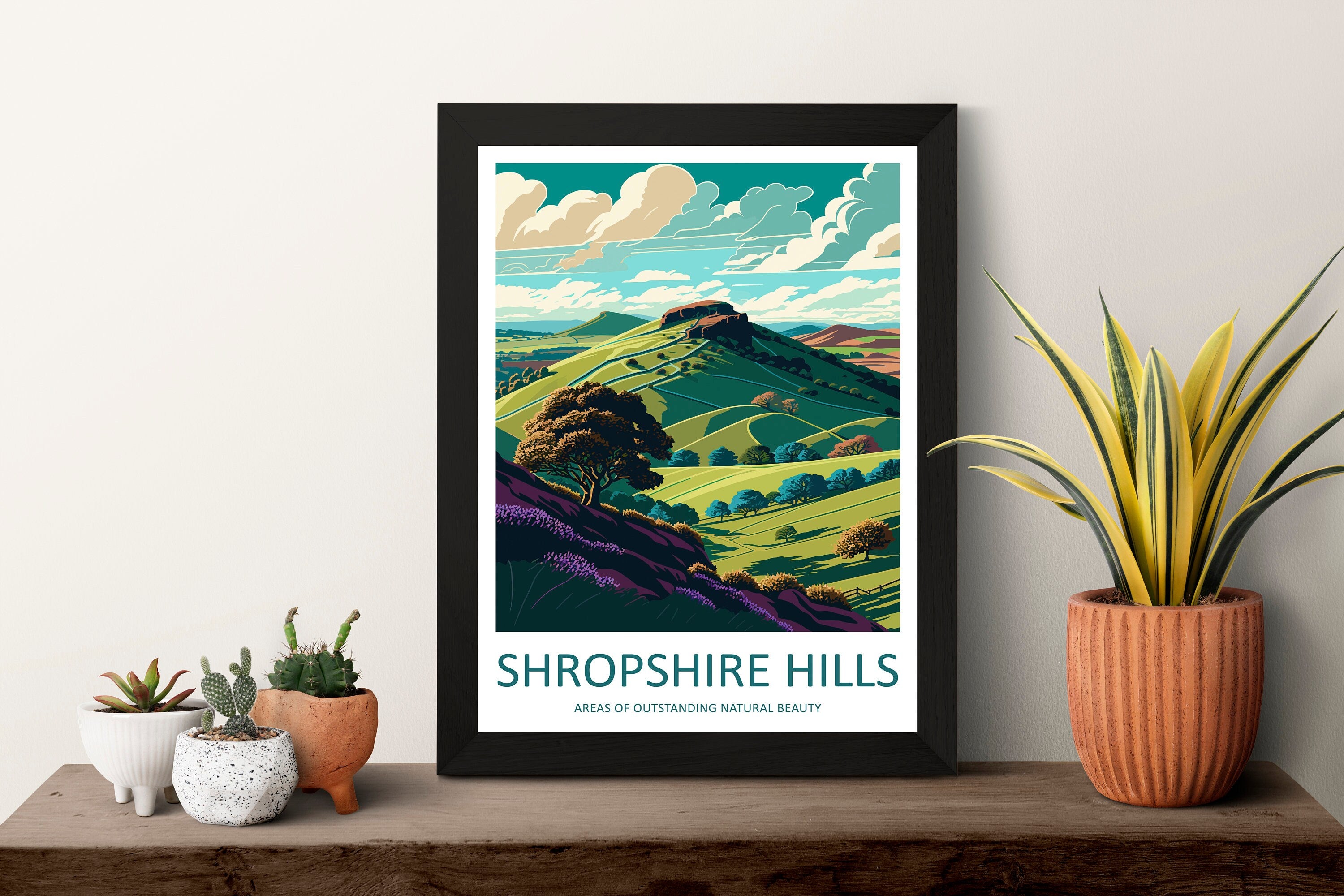 Shropshire Hills Travel Print