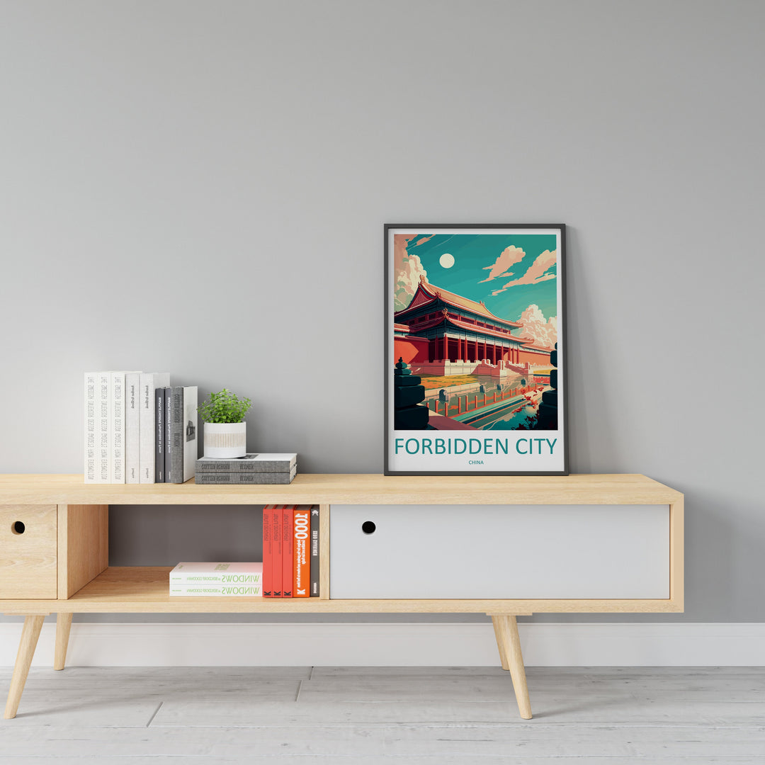 Forbidden City Travel Print Wall Art Forbidden City Wall Hanging Home Décor Forbidden City Gift Art Lovers Wall Art China Travel Print Gift