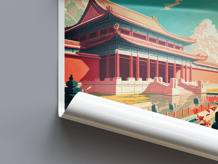 Forbidden City Travel Print Wall Art Forbidden City Wall Hanging Home Décor Forbidden City Gift Art Lovers Wall Art China Travel Print Gift