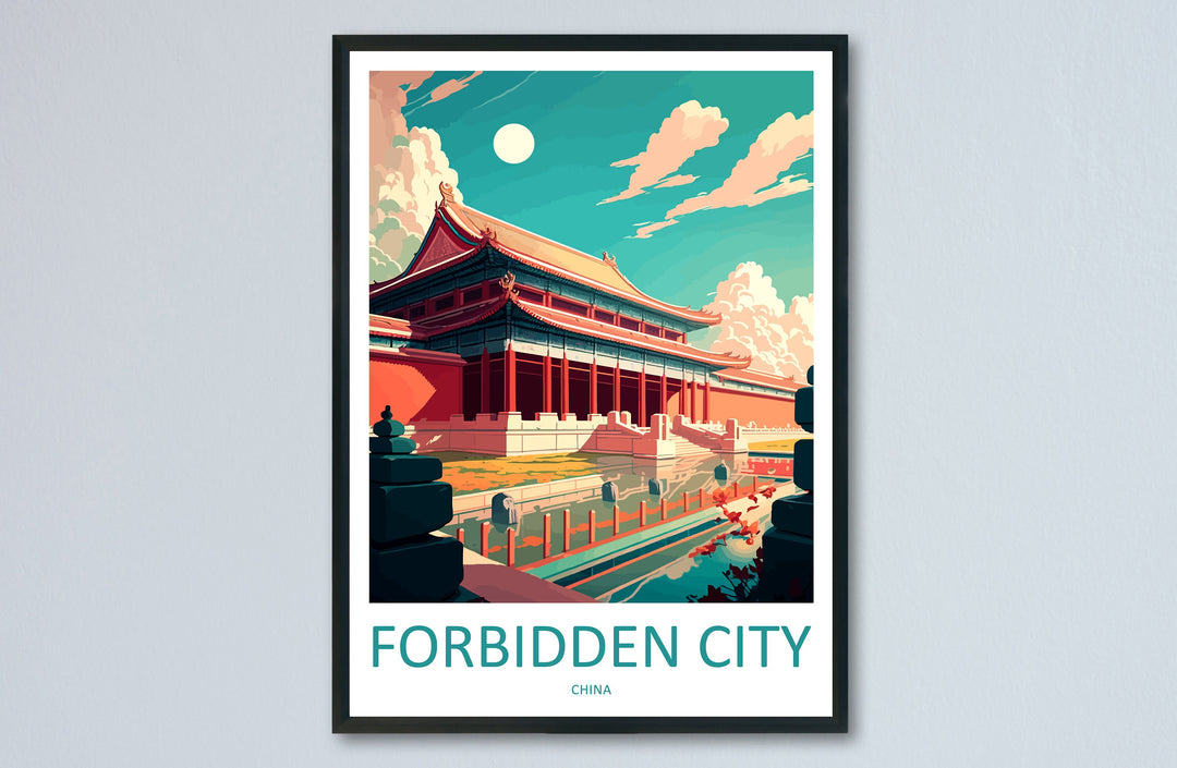 Forbidden City Travel Print Wall Art Forbidden City Wall Hanging Home Décor Forbidden City Gift Art Lovers Wall Art China Travel Print Gift