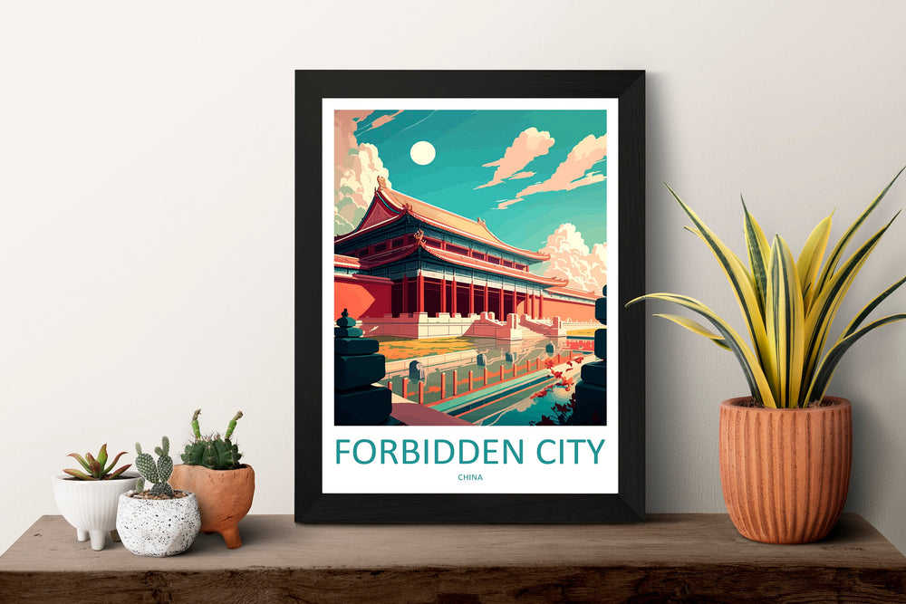 Forbidden City Travel Print Wall Art Forbidden City Wall Hanging Home Décor Forbidden City Gift Art Lovers Wall Art China Travel Print Gift