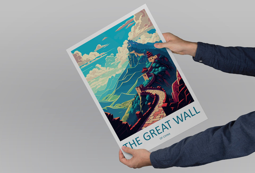 Great Wall of China Travel Print Wall Art Great Wall Wall Hanging Home Décor Great Wall Gift Art Lovers Wall Art China Travel Print Gift