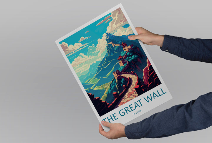 Great Wall of China Travel Print Wall Art Great Wall Wall Hanging Home Décor Great Wall Gift Art Lovers Wall Art China Travel Print Gift