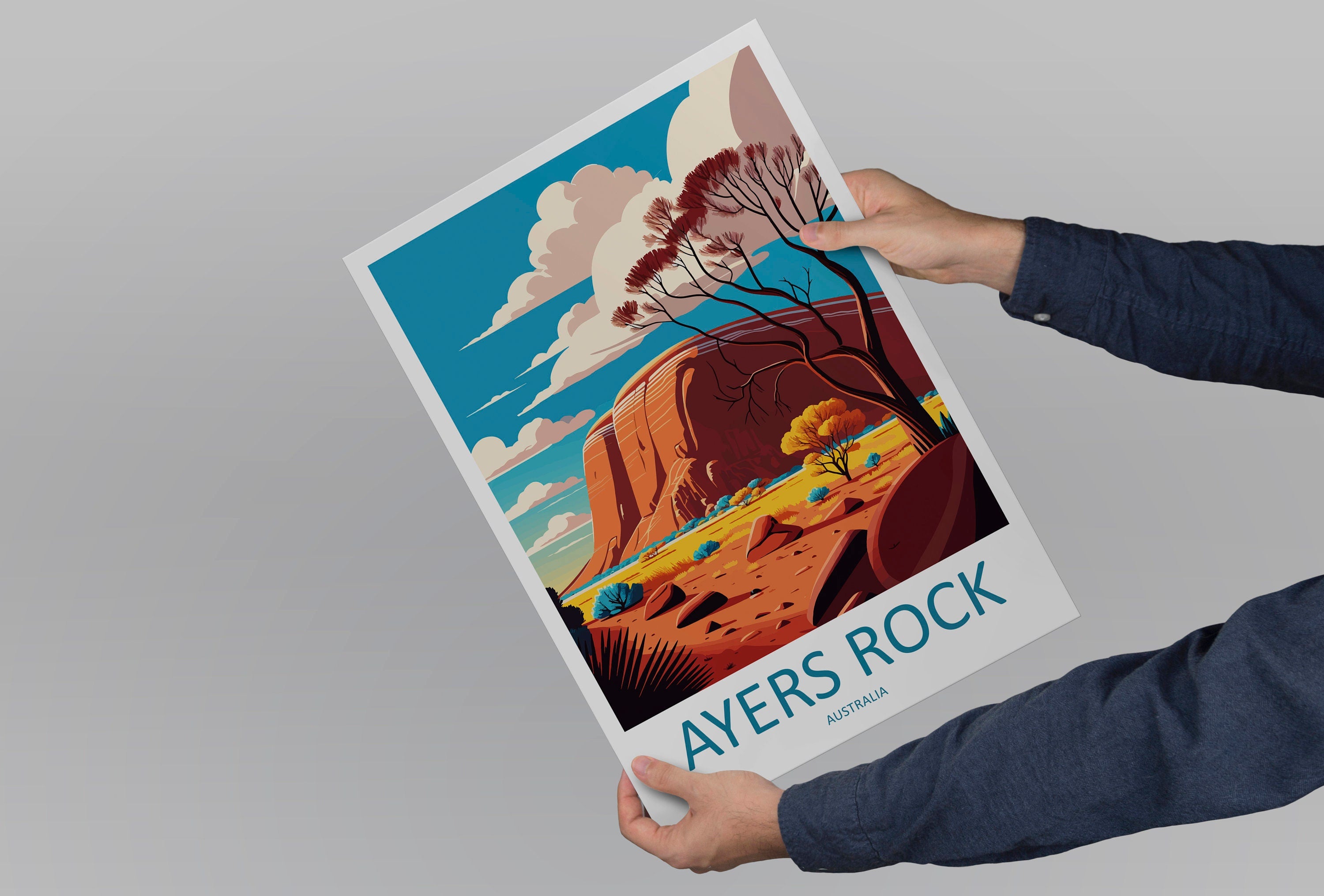 Ayers Rock Travel Print