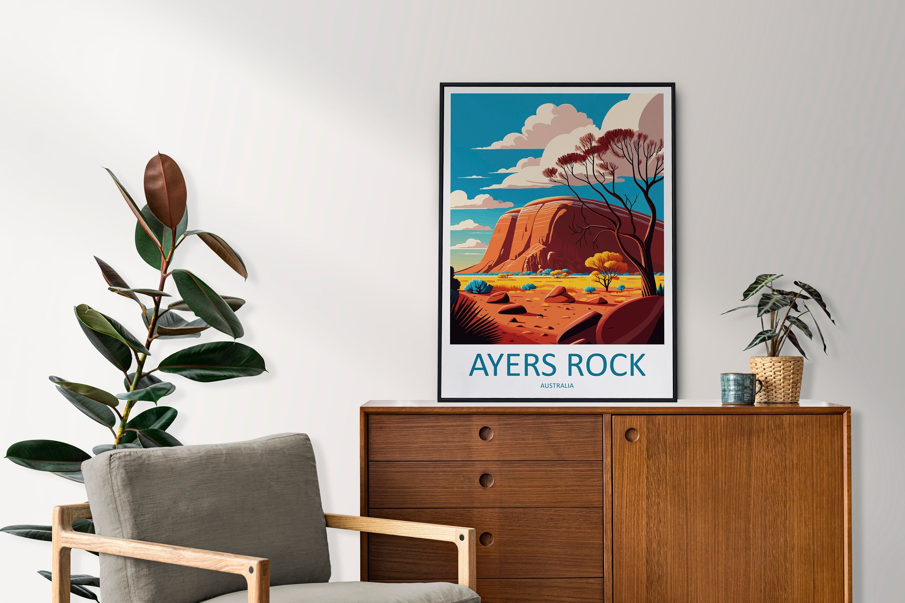 Ayers Rock Travel Print