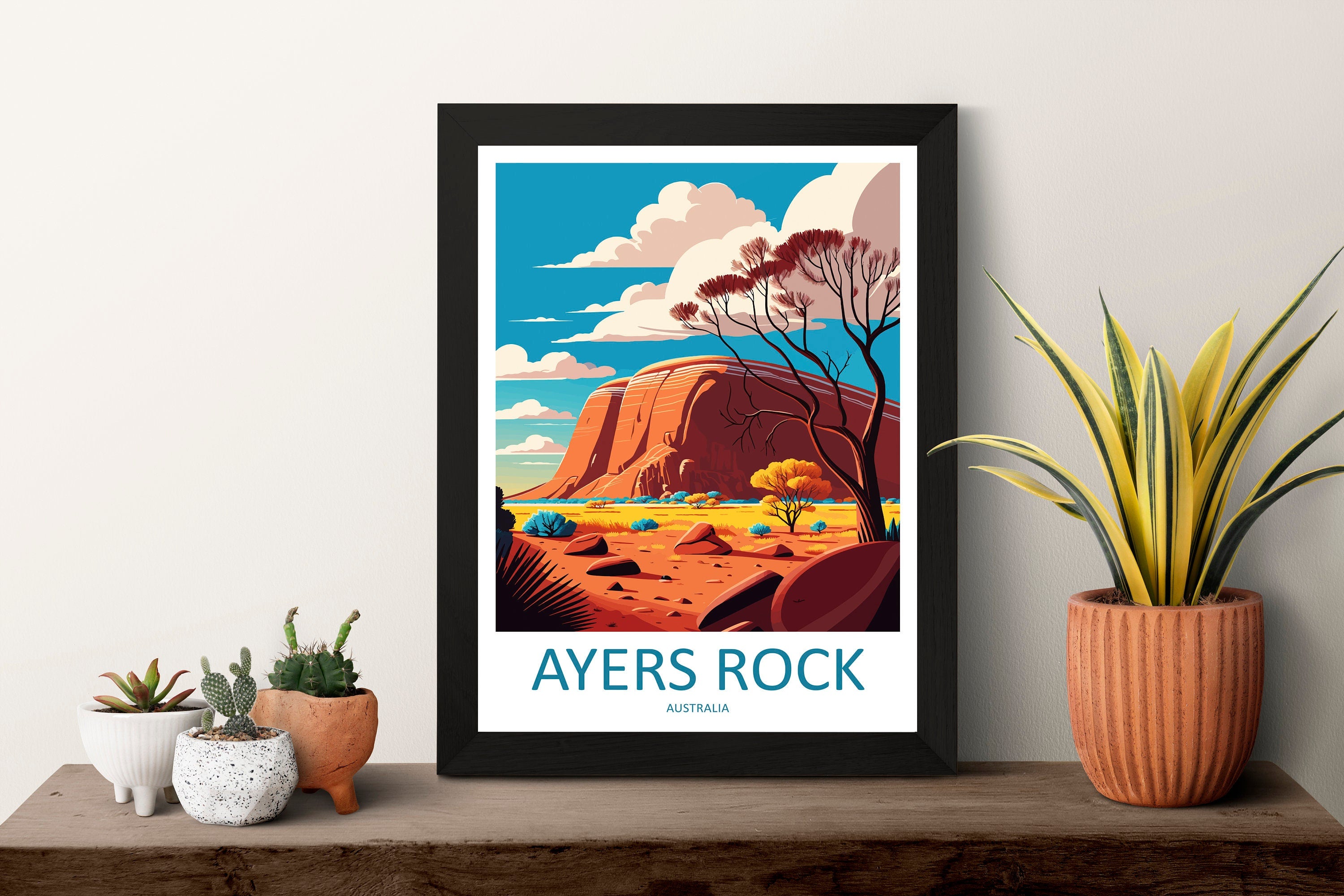 Ayers Rock Travel Print