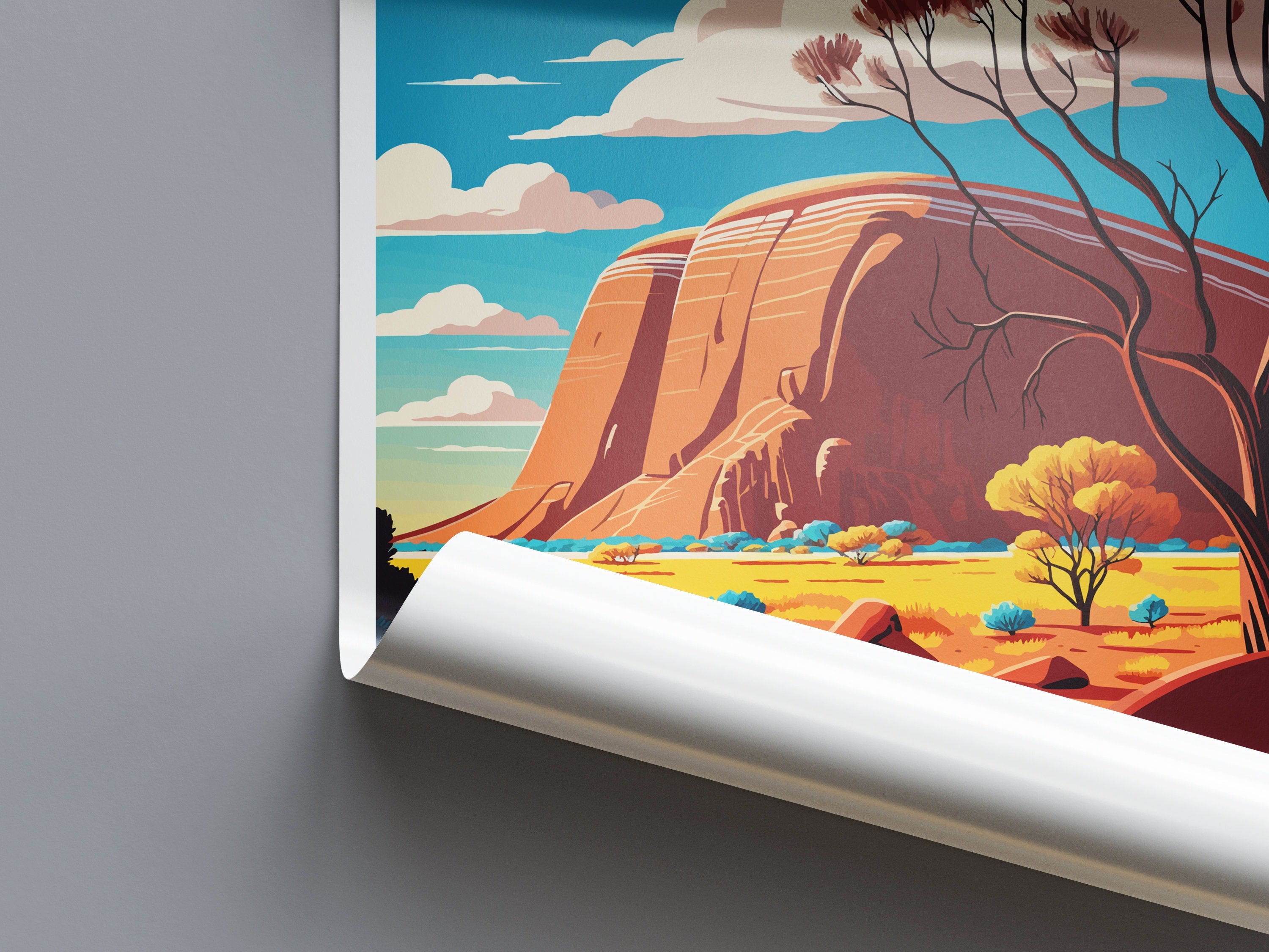 Ayers Rock Travel Print