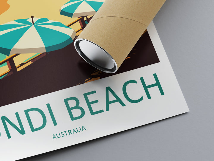 Bondi Beach Travel Print Wall Art Bondi Beach Wall Hanging Home Décor Bondi Beach Gift Art Lovers Wall Art Australia Travel Print Bondi Art