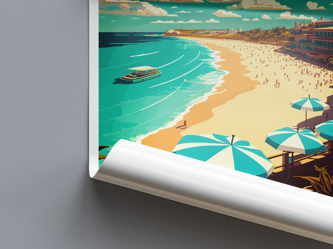 Bondi Beach Travel Print Wall Art Bondi Beach Wall Hanging Home Décor Bondi Beach Gift Art Lovers Wall Art Australia Travel Print Bondi Art