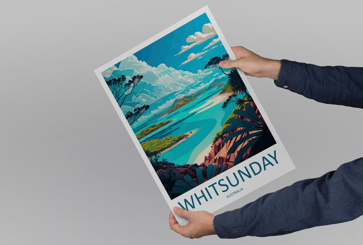 Whitsunday Travel Print Wall Art Whitsunday Wall Hanging Home Décor Whitsunday Gift Art Lovers Wall Art Australia Travel Print Whitsunday