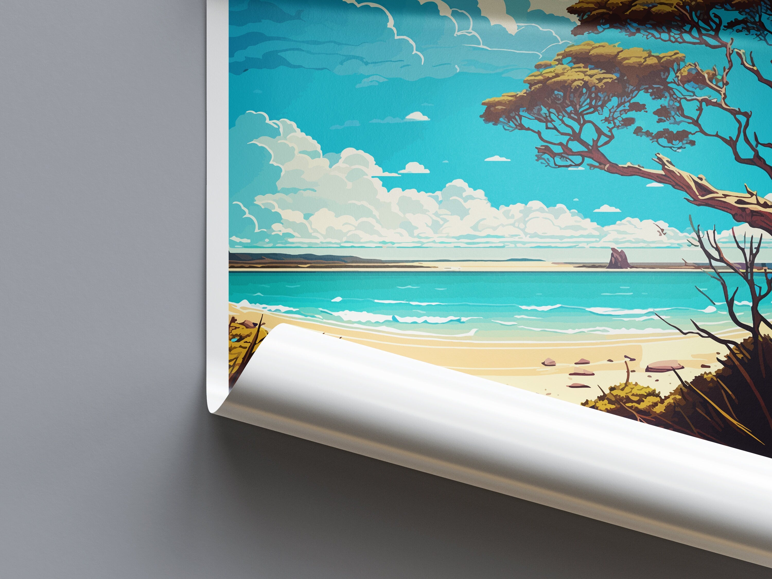 Bryon Bay Travel Print