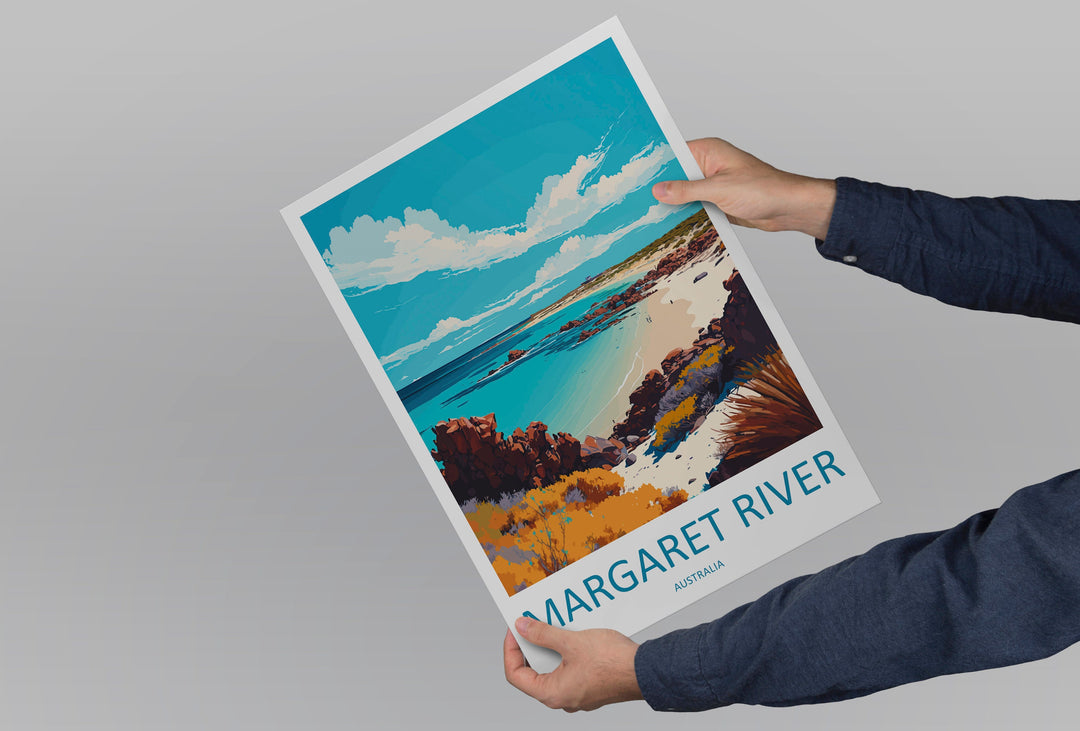 Margaret River Travel Print Wall Art Margaret River Wall Hanging Home Décor Margaret River Gift Art Lovers Wall Art Australia Travel Art