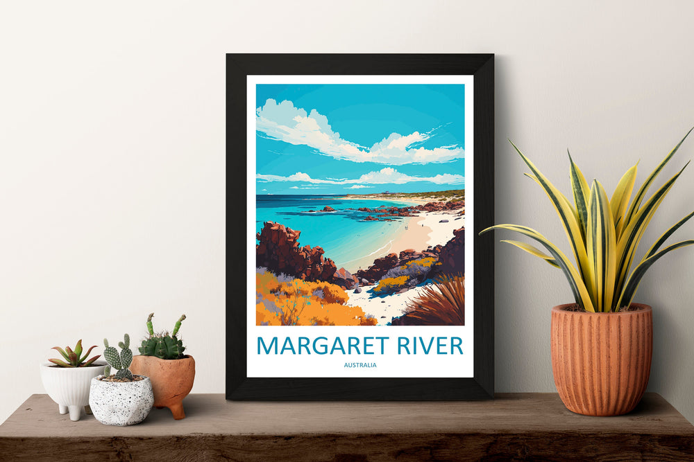 Margaret River Travel Print Wall Art Margaret River Wall Hanging Home Décor Margaret River Gift Art Lovers Wall Art Australia Travel Art