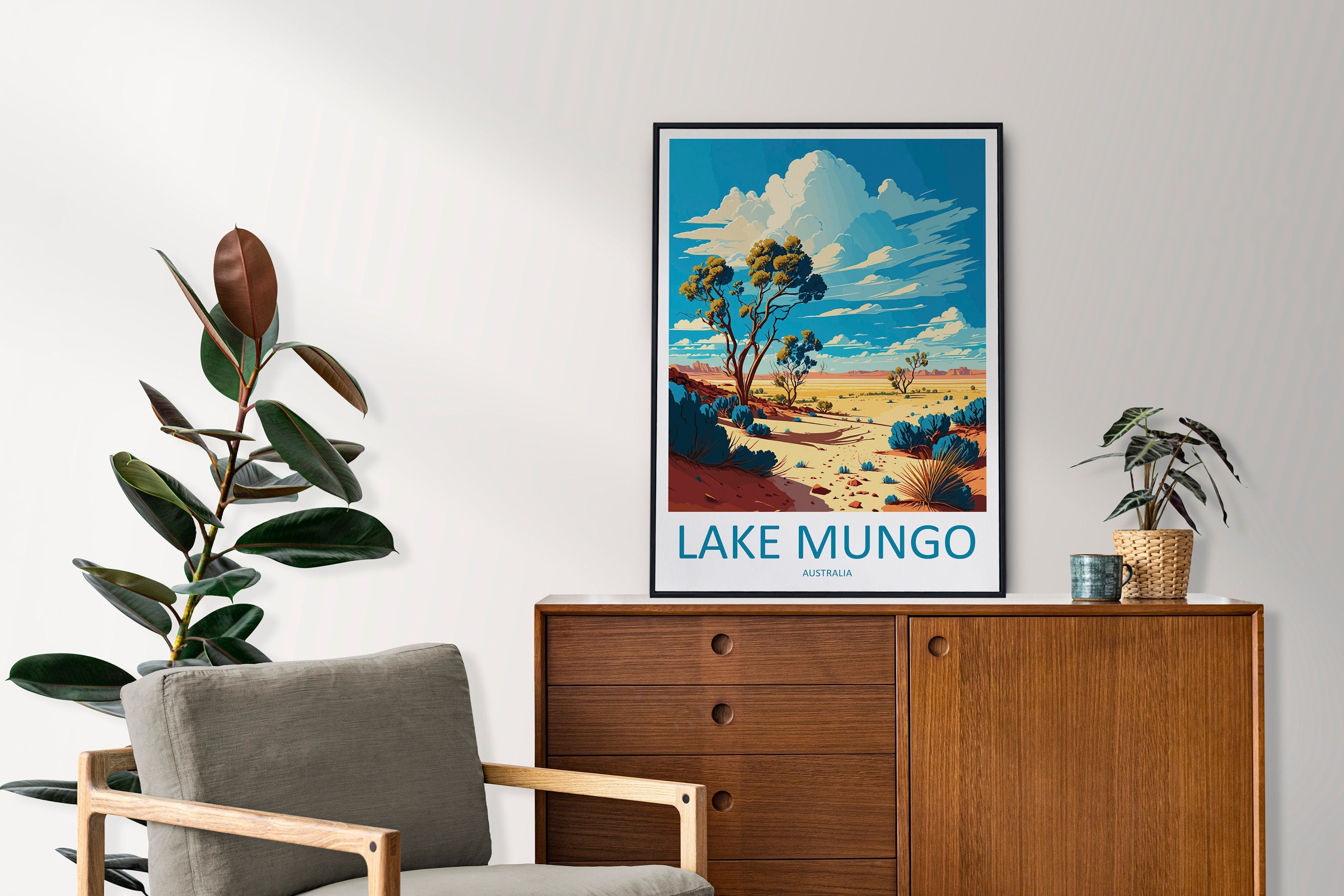 Lake Mungo Travel Print