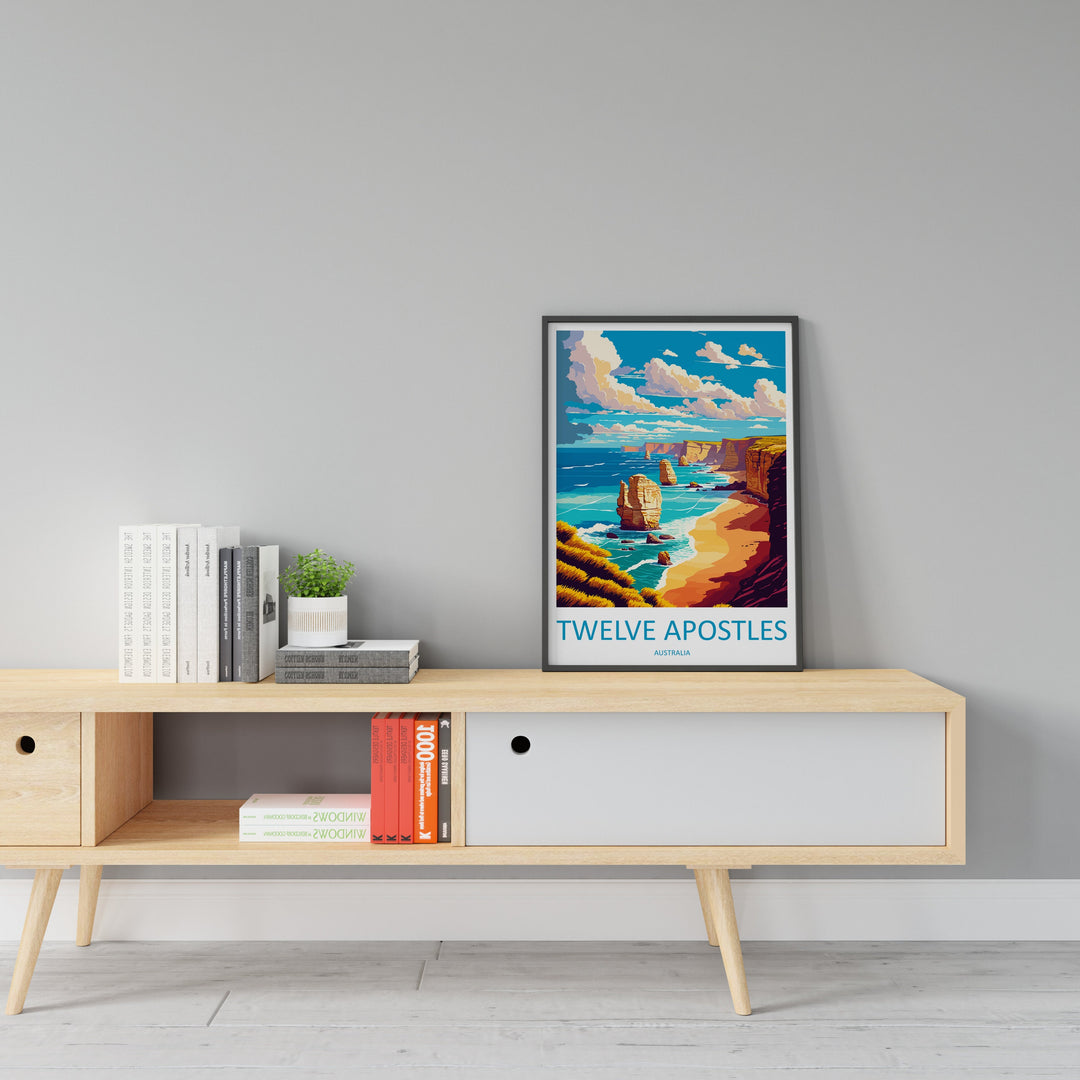 Twelve Apostles Travel Print Wall Art Twelve Apostles AU Wall Hanging Home Décor Twelve Apostles Gift Art Lovers Australia Art Lover Gift
