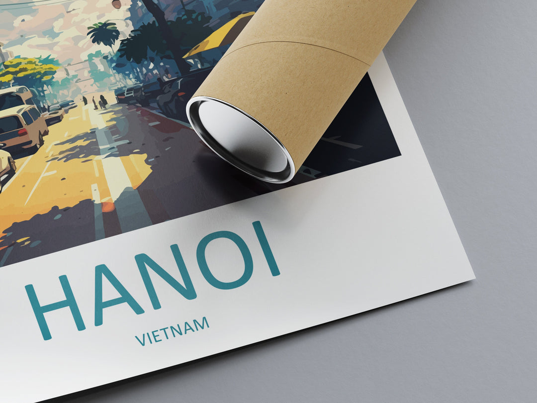 Hanoi Travel Print Wall Art Hanoi Wall Hanging Home Décor Hanoi Gift Art Lovers Vietnam Art Lover Gift Hanoi Wall Art For Vietnam Lover