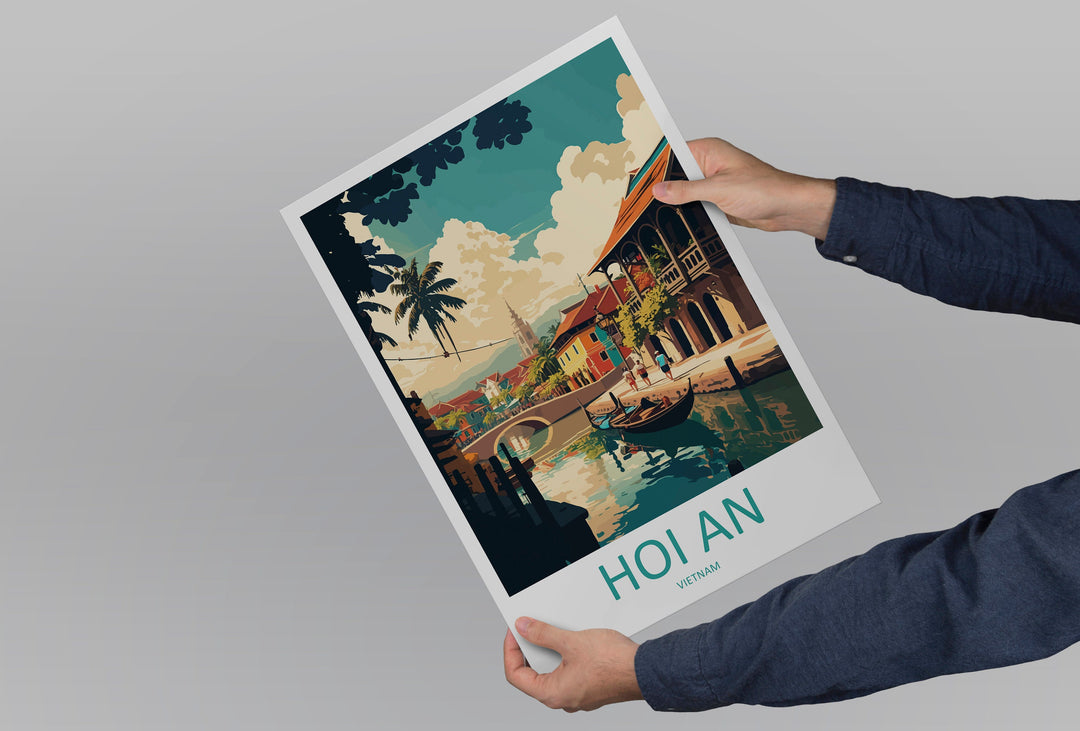 Hoi An Travel Print Wall Art Hoi An Wall Hanging Home Décor Hoi An Gift Art Lovers Vietnam Art Lover Gift Hoi An Wall Art For Vietnam Lover