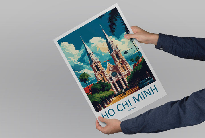 Ho Chi Minh Vietnam Travel Print Wall Art Ho Chi Minh Wall Hanging Home Décor Ho Chi Minh Gift Art Lovers Vietnam Art Lover Gift Ho Chi Minh