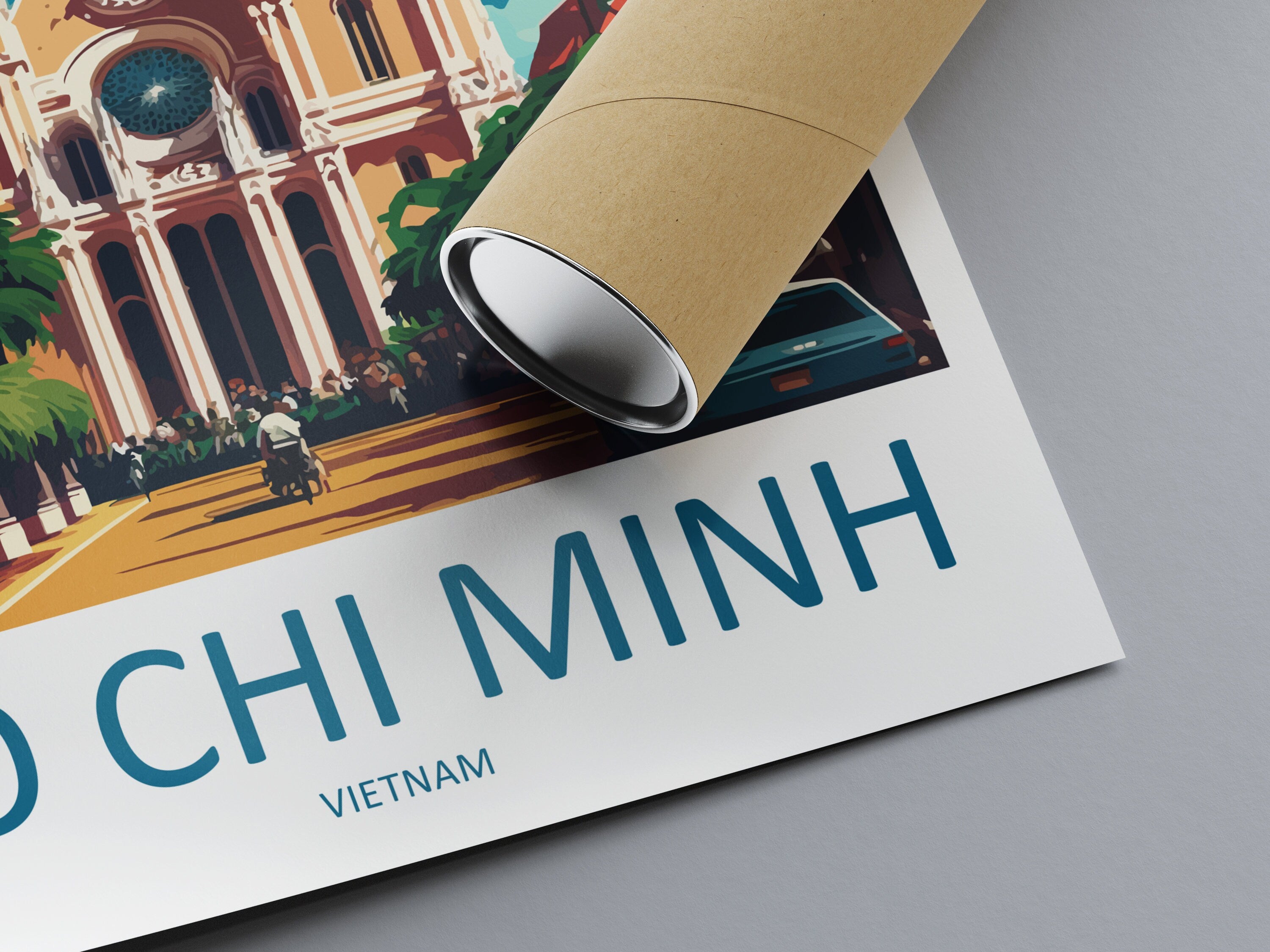 Ho Chi Minh Vietnam Travel Print