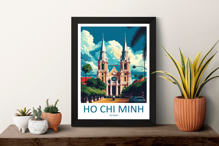 Ho Chi Minh Vietnam Travel Print Wall Art Ho Chi Minh Wall Hanging Home Décor Ho Chi Minh Gift Art Lovers Vietnam Art Lover Gift Ho Chi Minh
