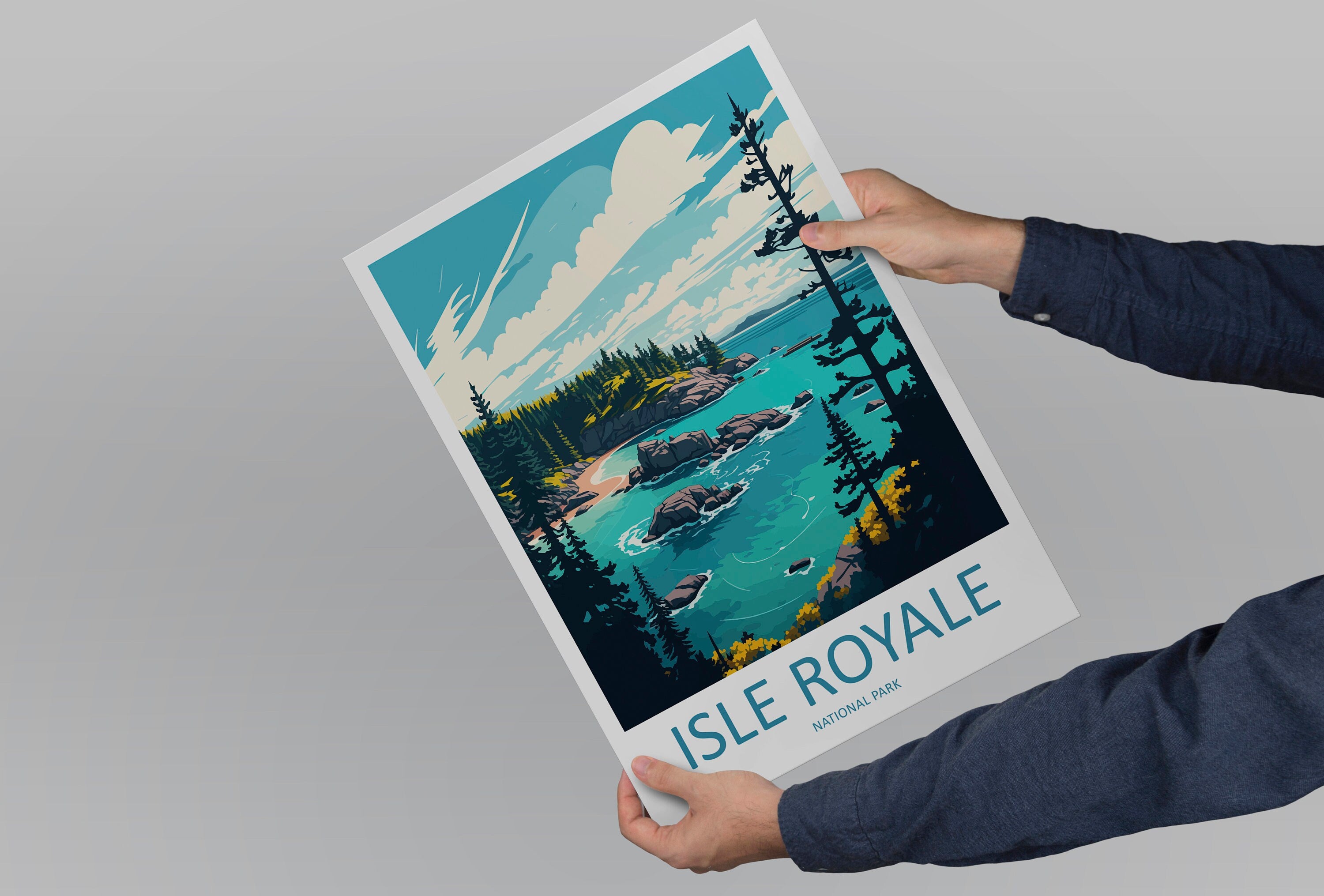 Isle Royale Travel Print