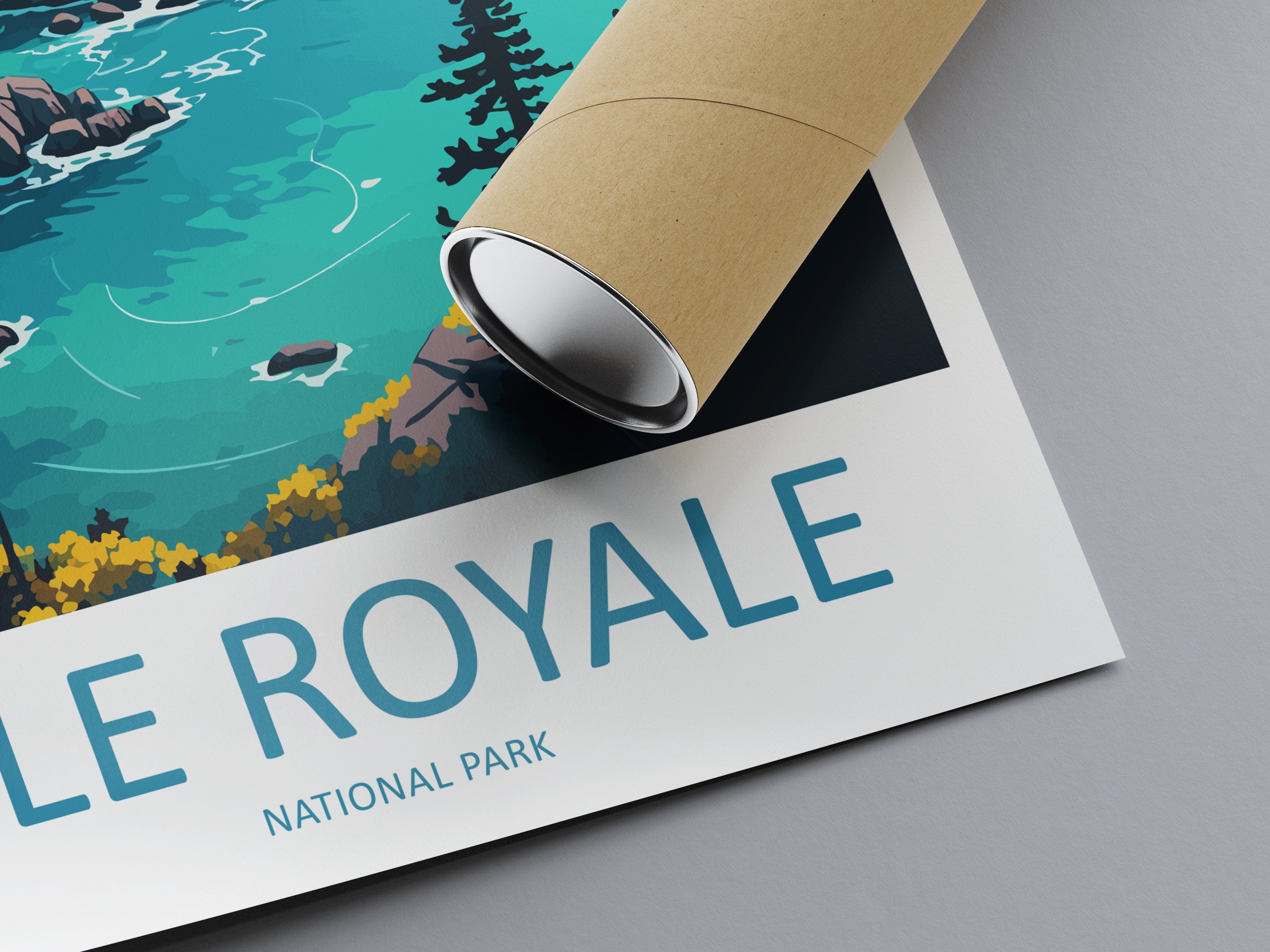 Isle Royale Travel Print