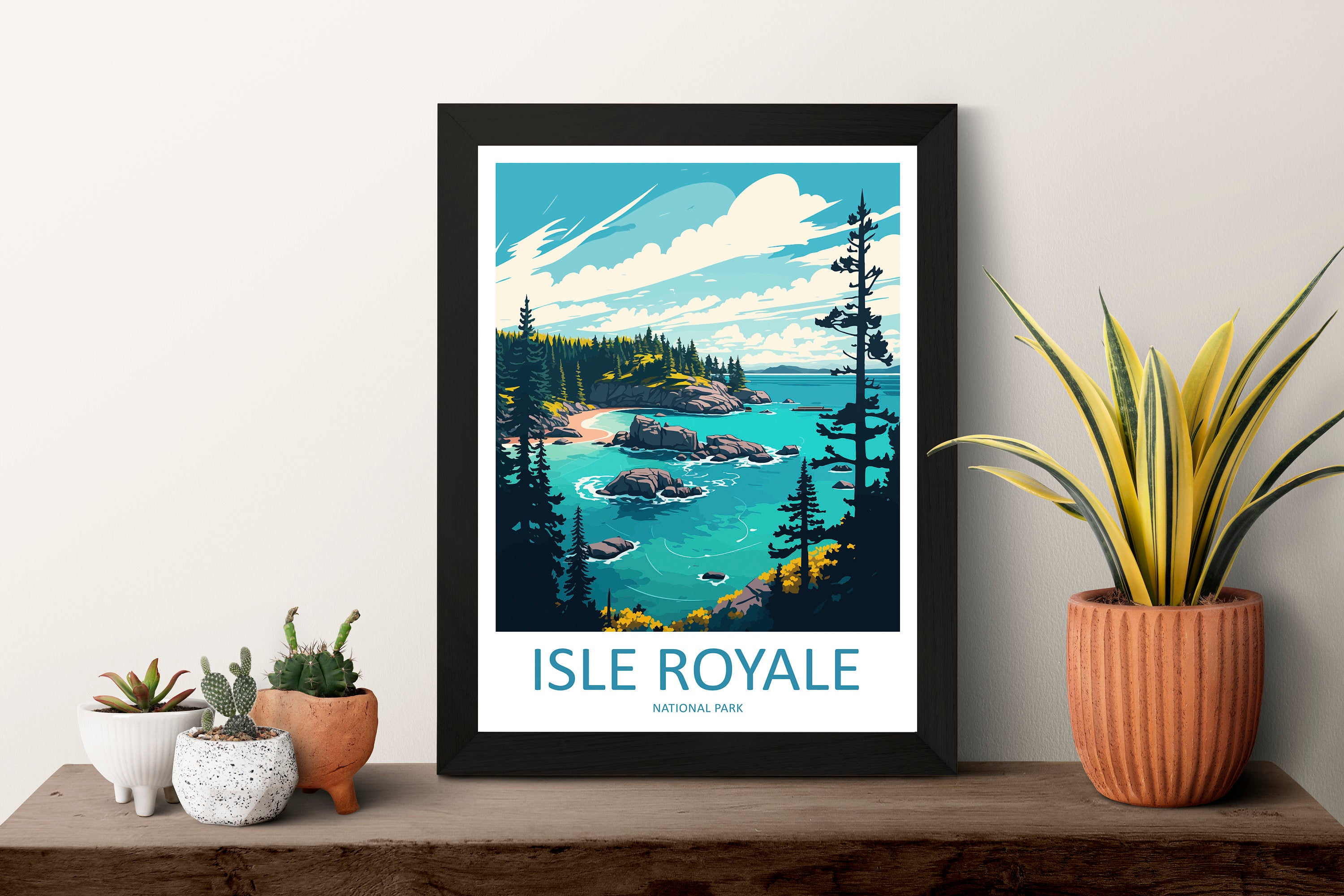 Isle Royale Travel Print