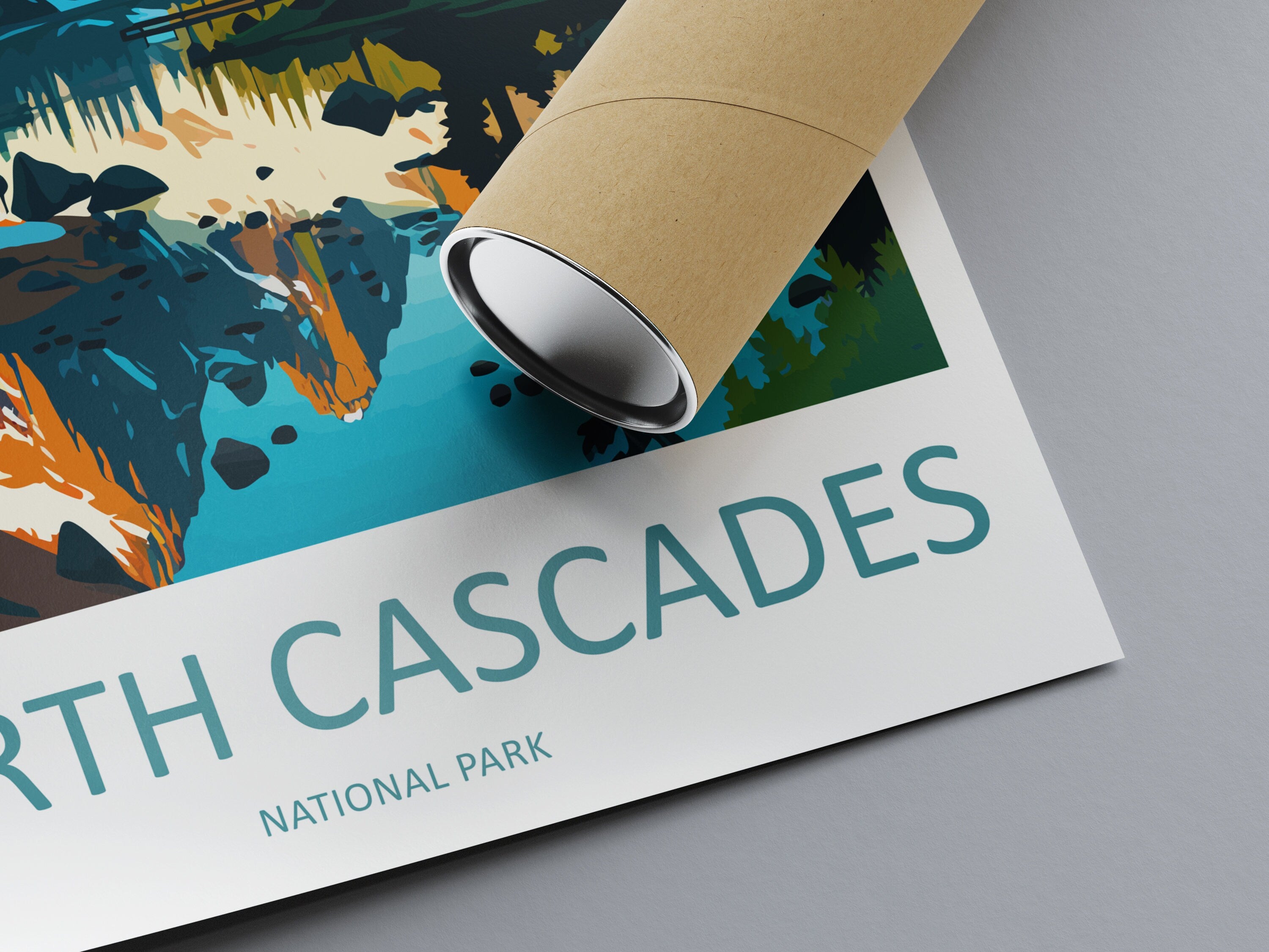 North Cascades Print North Cascades Home Décor National Park Art Print North Cascades Wall Print For Park Gift Wall Hanging North Cascades