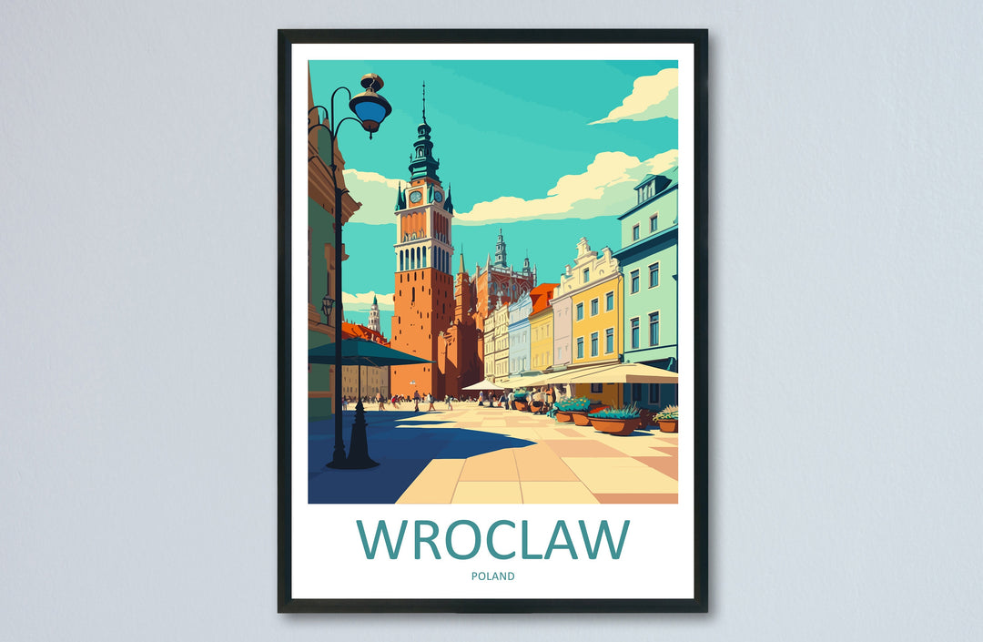 Wroclaw Travel Print Wroclaw Home Decor European City Art Print Wroclaw Wall Art for Poland Enthusiast Gift Wall Hanging Wroclaw Poland Art