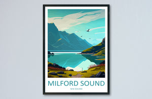 Milford Sound Travel Print