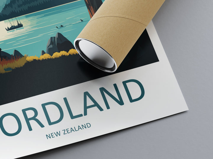 Fiordland Travel Print Wall Art Fiordland Wall Hanging Home Décor Fiordland Gift Art Lovers New Zealand Art Lover Gift Print Fiordland