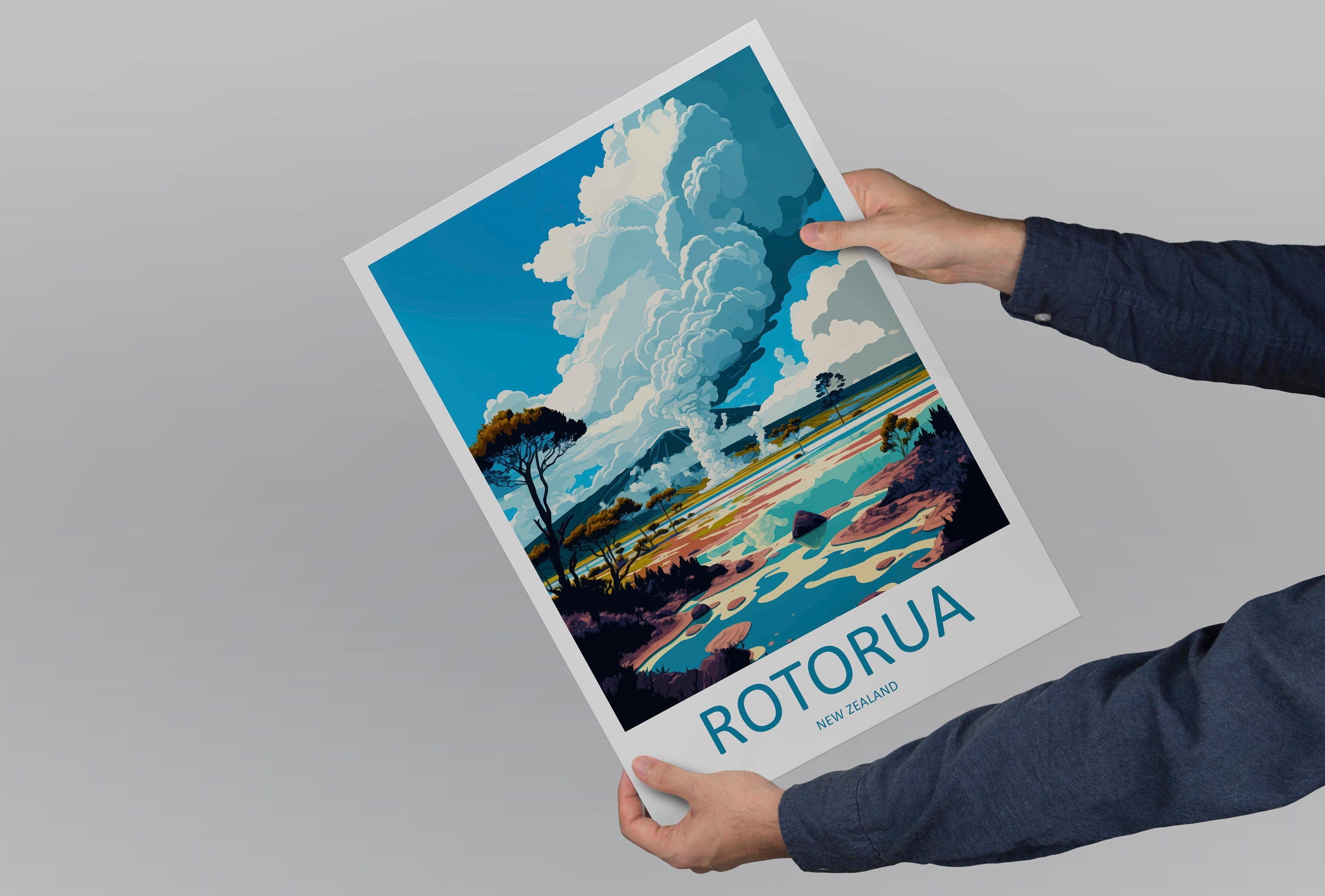 Rotorua Travel Print