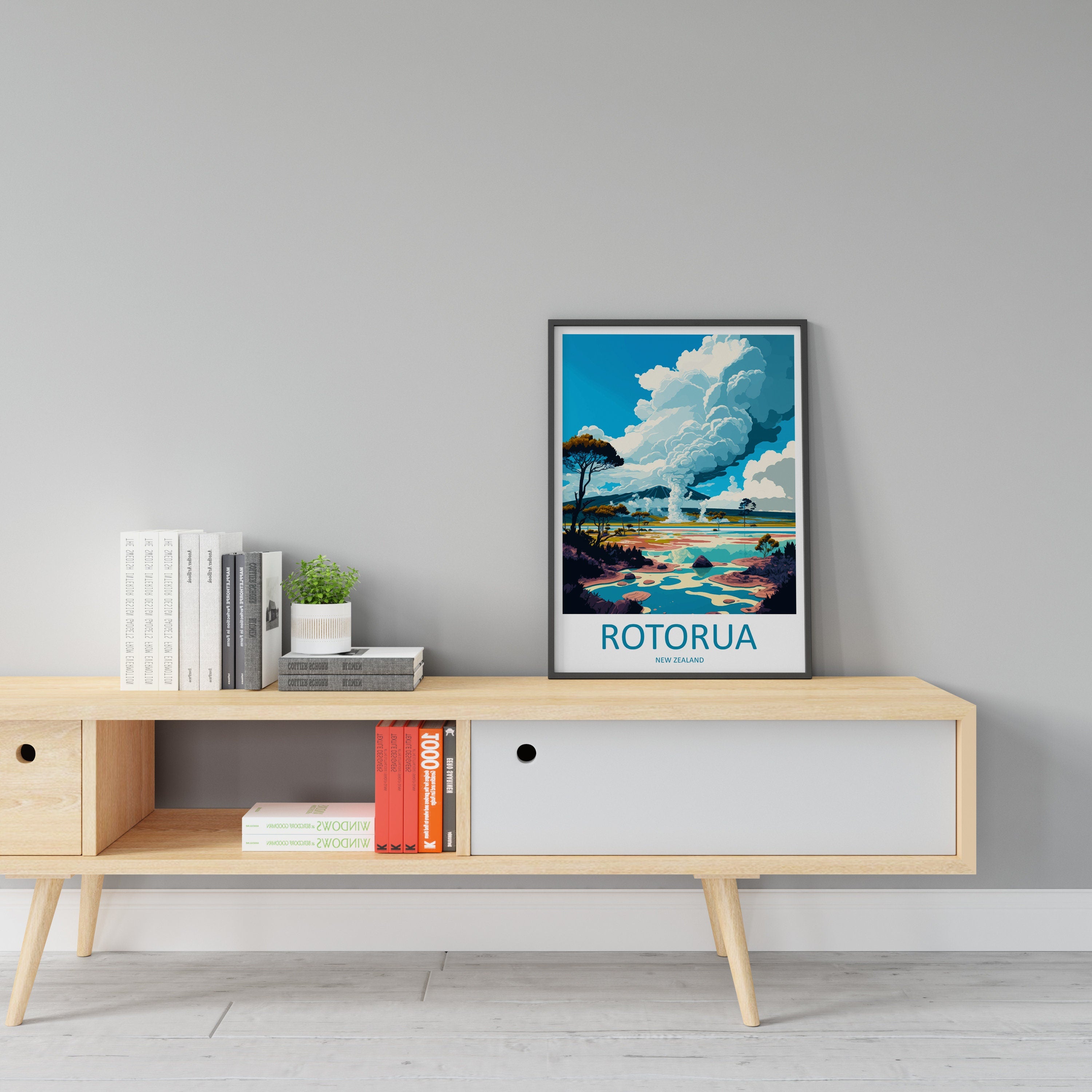 Rotorua Travel Print