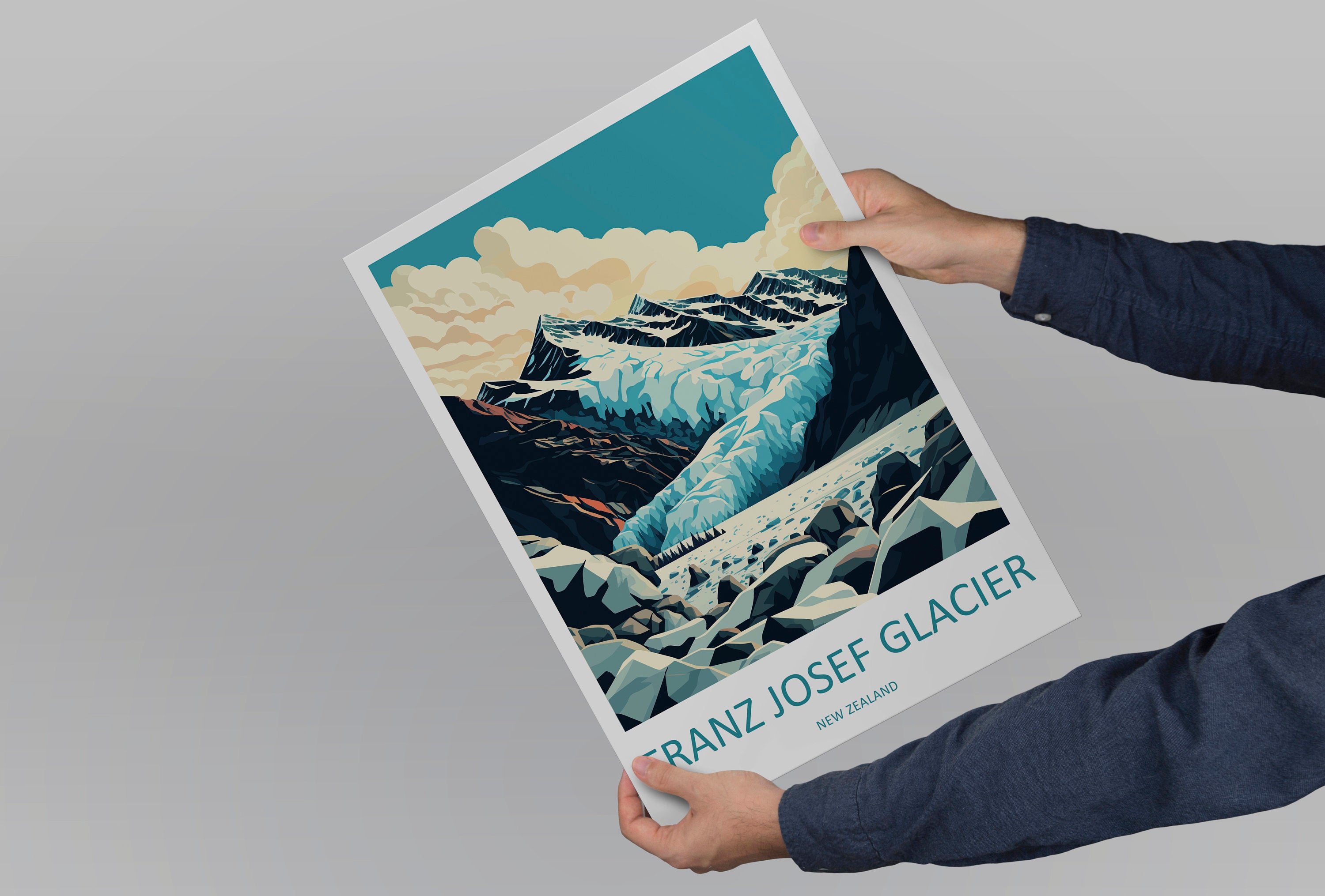 Franz Josef Glacier Travel Print