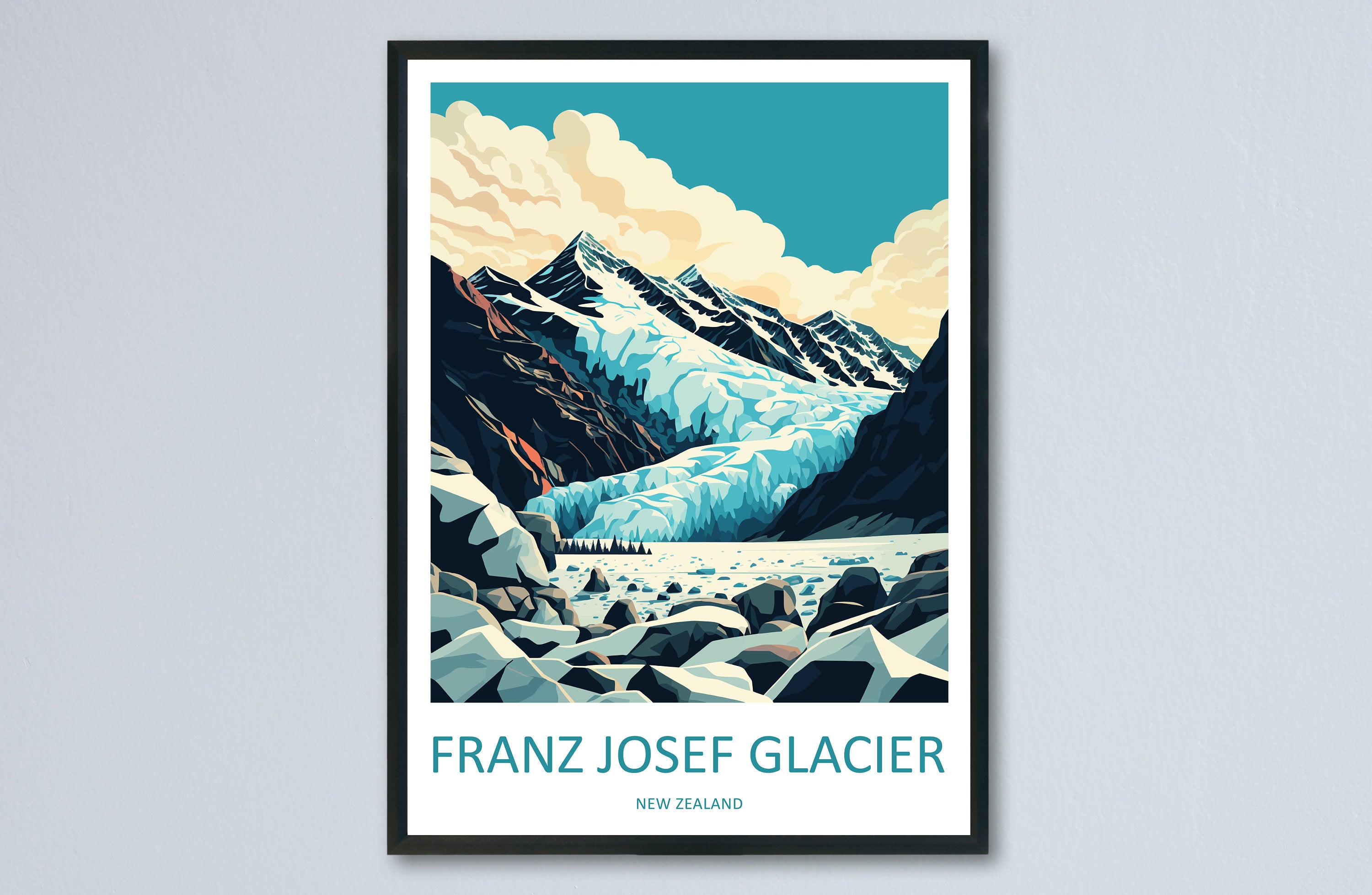 Franz Josef Glacier Travel Print