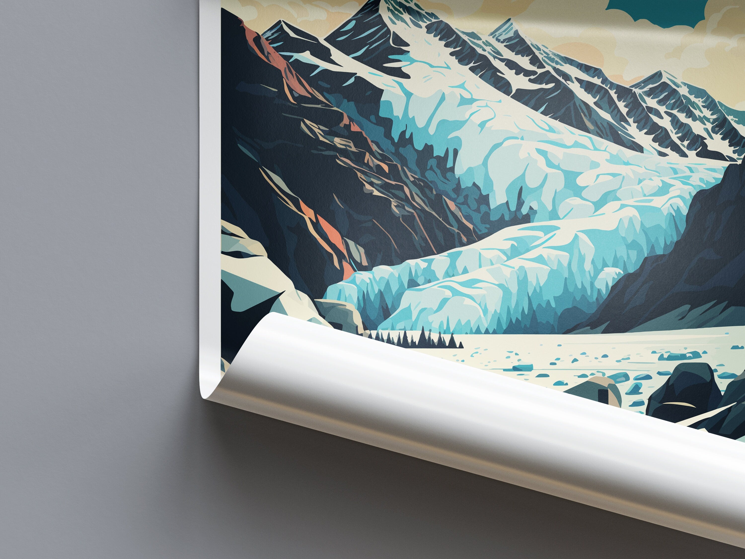 Franz Josef Glacier Travel Print