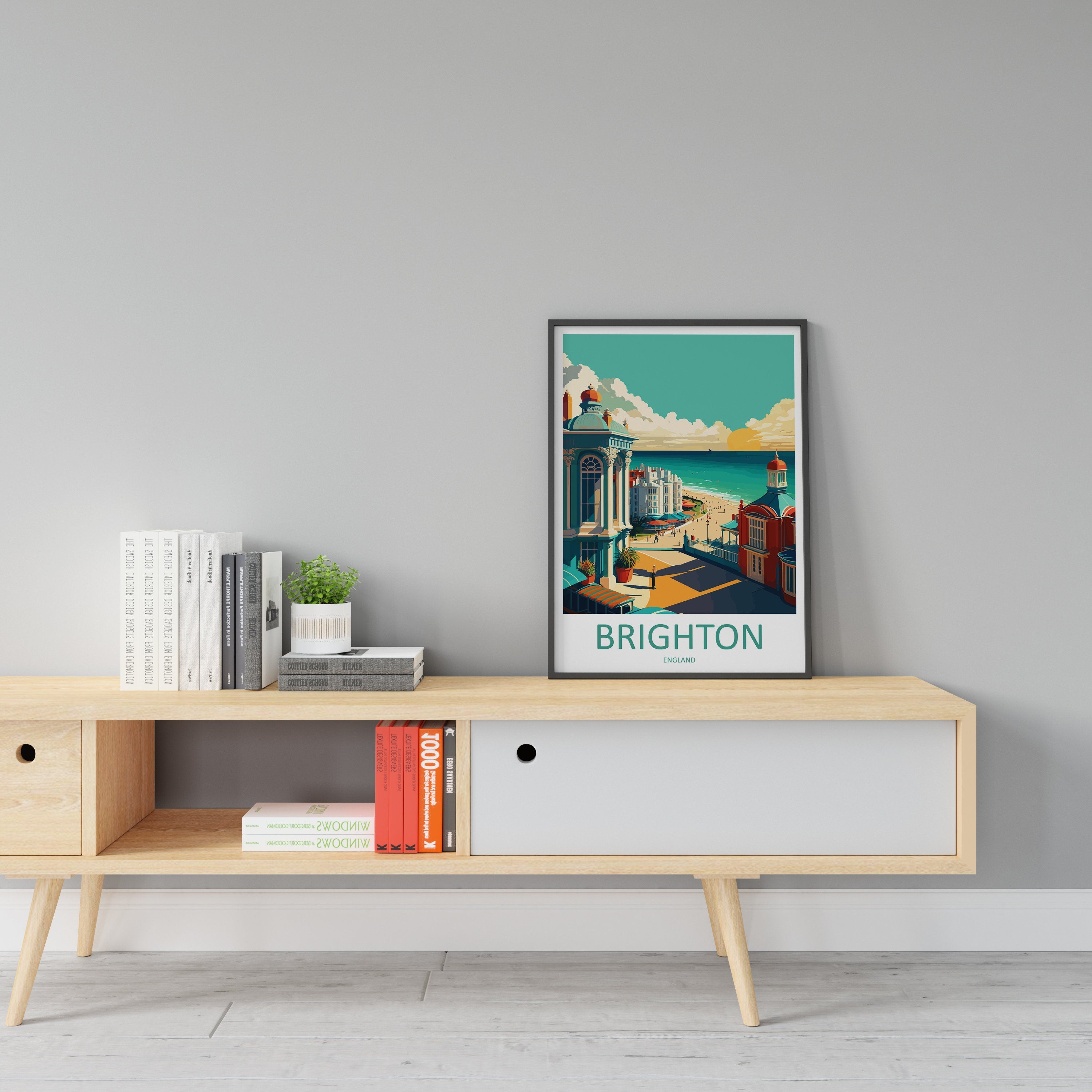 Brighton Pier Print Brighton Home Decor Seascape Art Print Brighton