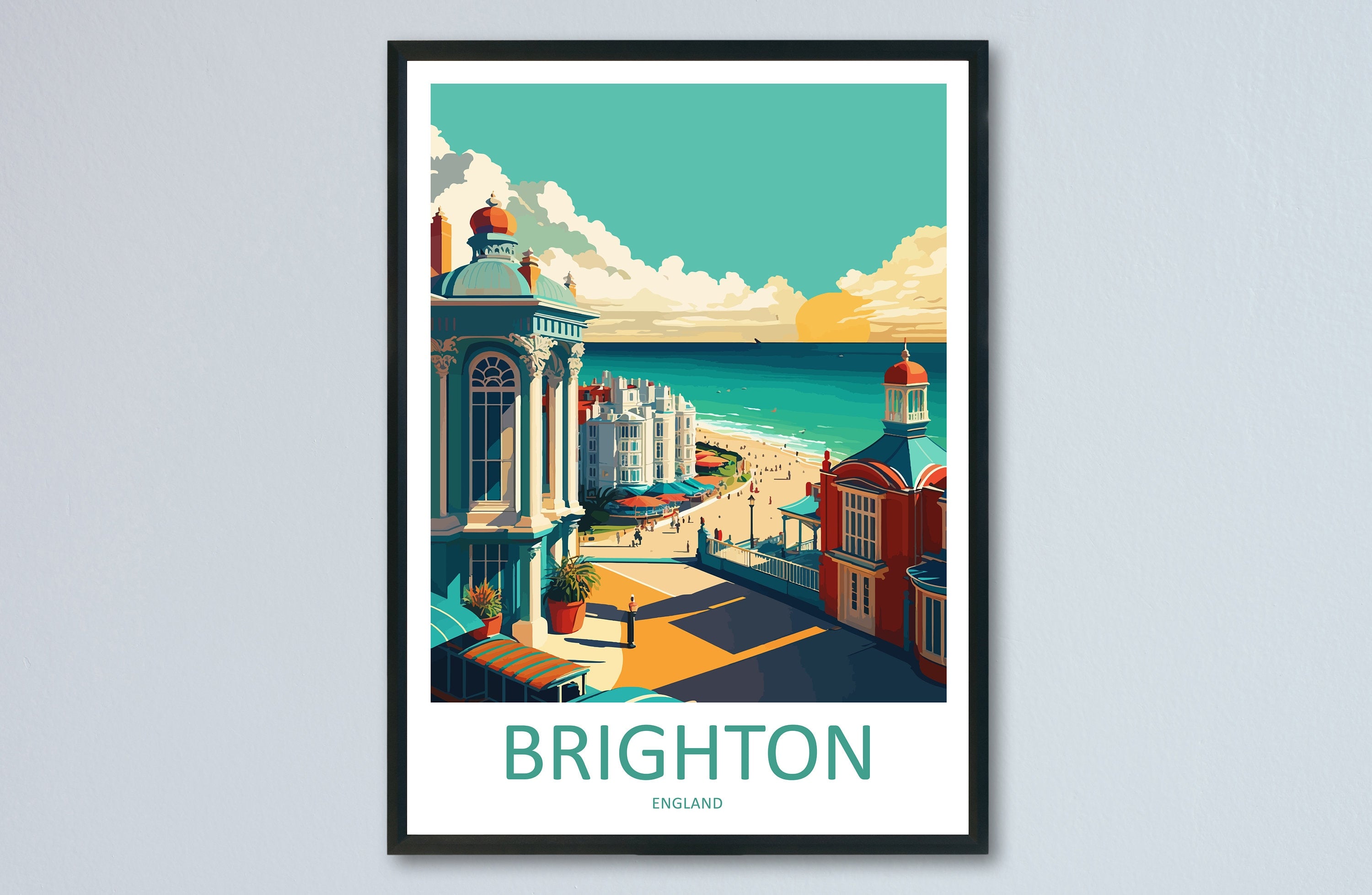 Brighton Pier Print Brighton Home Decor Seascape Art Print Brighton