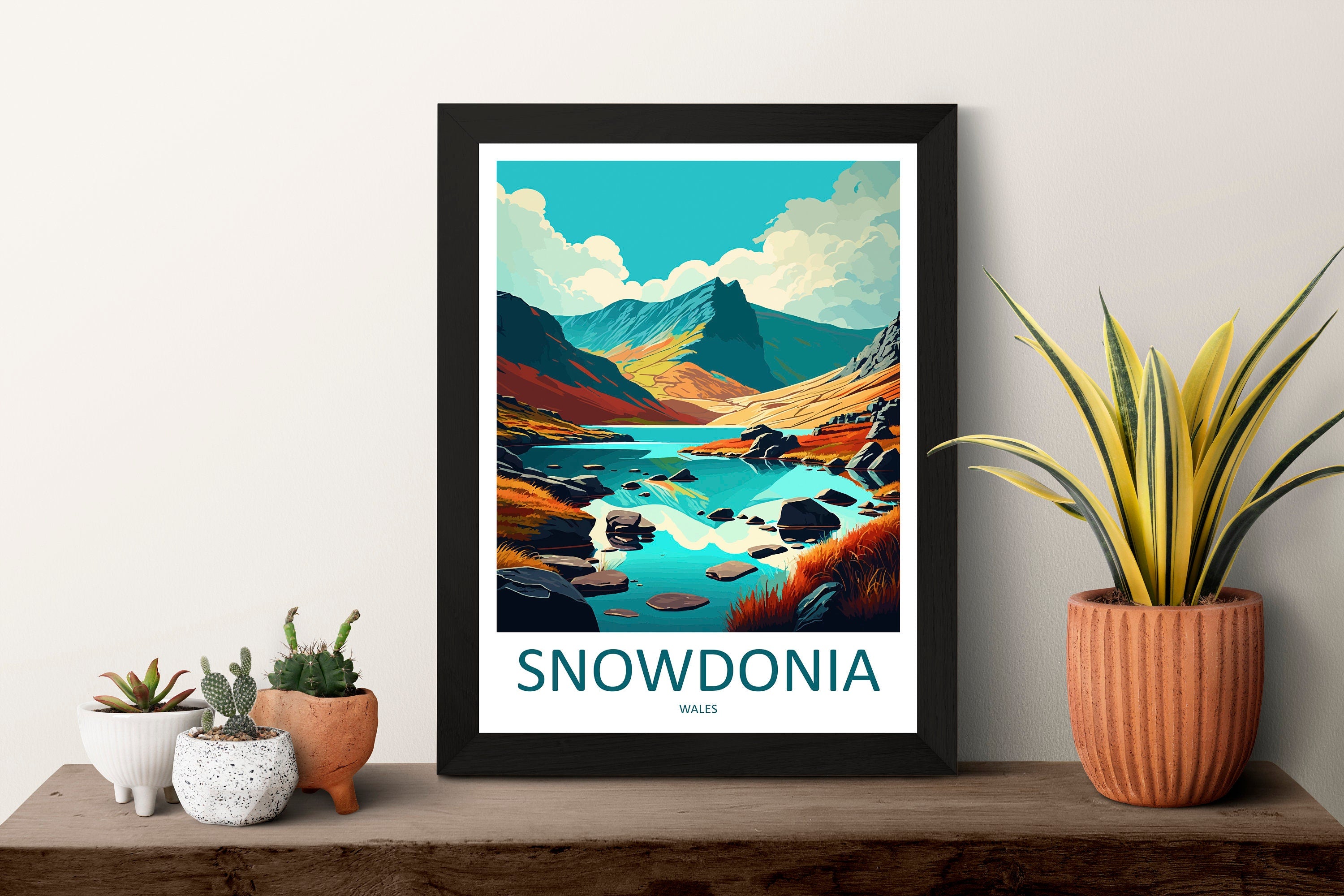 Snowdonia Print Snowdonia Home Decor Landscape Art Print Snowdonia