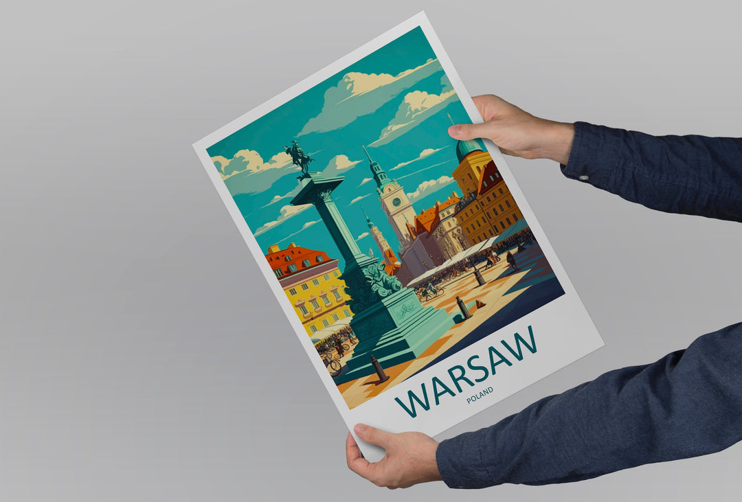 Warsaw Cityscape Print Warsaw Home Decor European City Art Print Warsaw Wall Art for Poland Enthusiast Gift Wall Hanging Warsaw Poland Decor