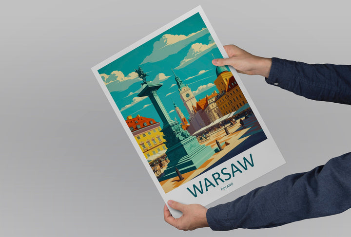Warsaw Cityscape Print Warsaw Home Decor European City Art Print Warsaw Wall Art for Poland Enthusiast Gift Wall Hanging Warsaw Poland Decor